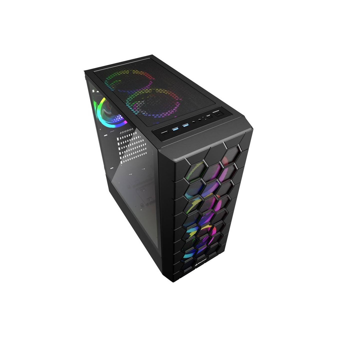 Midi Sharkoon HEX RGB Black - HEX RGB - Mid Tower RGB PC Case — Buy in Cyprus with Fast Delivery