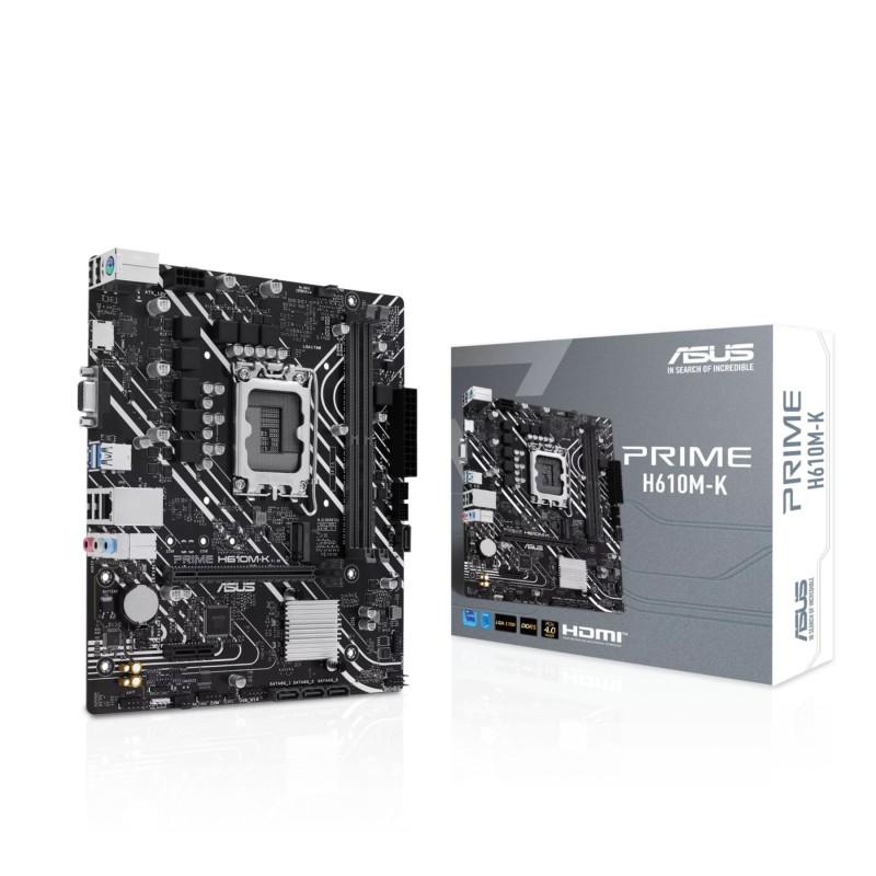 Buy ASUS PRIME H610M-K - LGA1700 Micro-ATX Motherboard (DDR4, Intel H610, up to ... in Cyprus, Nicosia, Limassol, Larnaka, Pafos