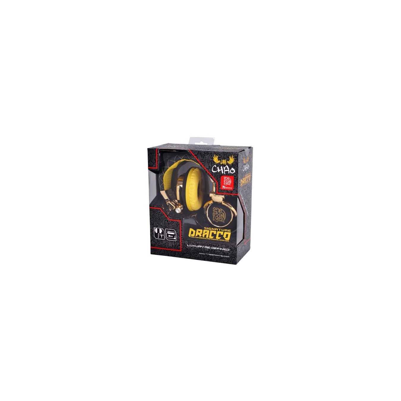 Thermaltake Tt eSPORTS Headset DRACCO Signature Black 3.5mm - DRACCO Signature - Black — Buy in Cyprus with Fast Delivery