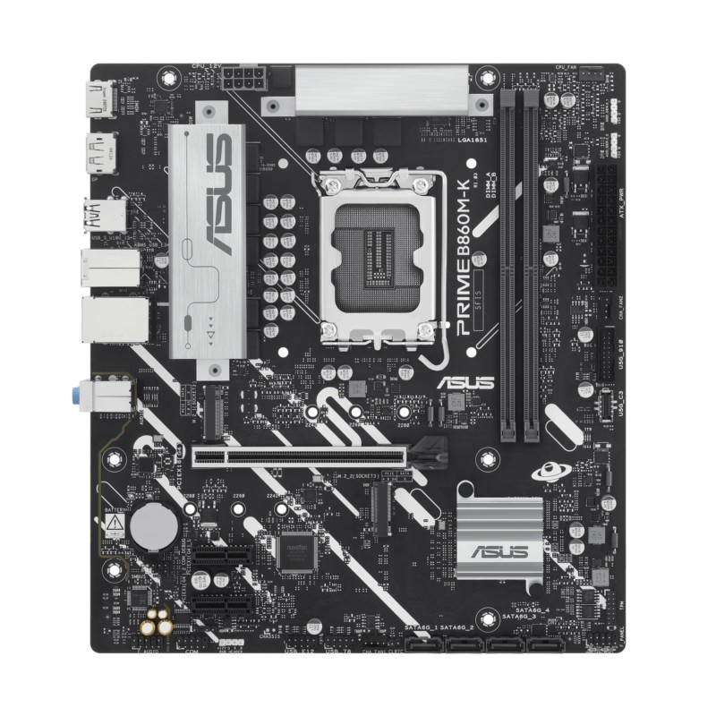 Buy ASUS PRIME B860M-K - LGA 1851 micro-ATX Motherboard - Intel B860, DDR5, 2x M... in Cyprus, Nicosia, Limassol, Larnaka, Pafos