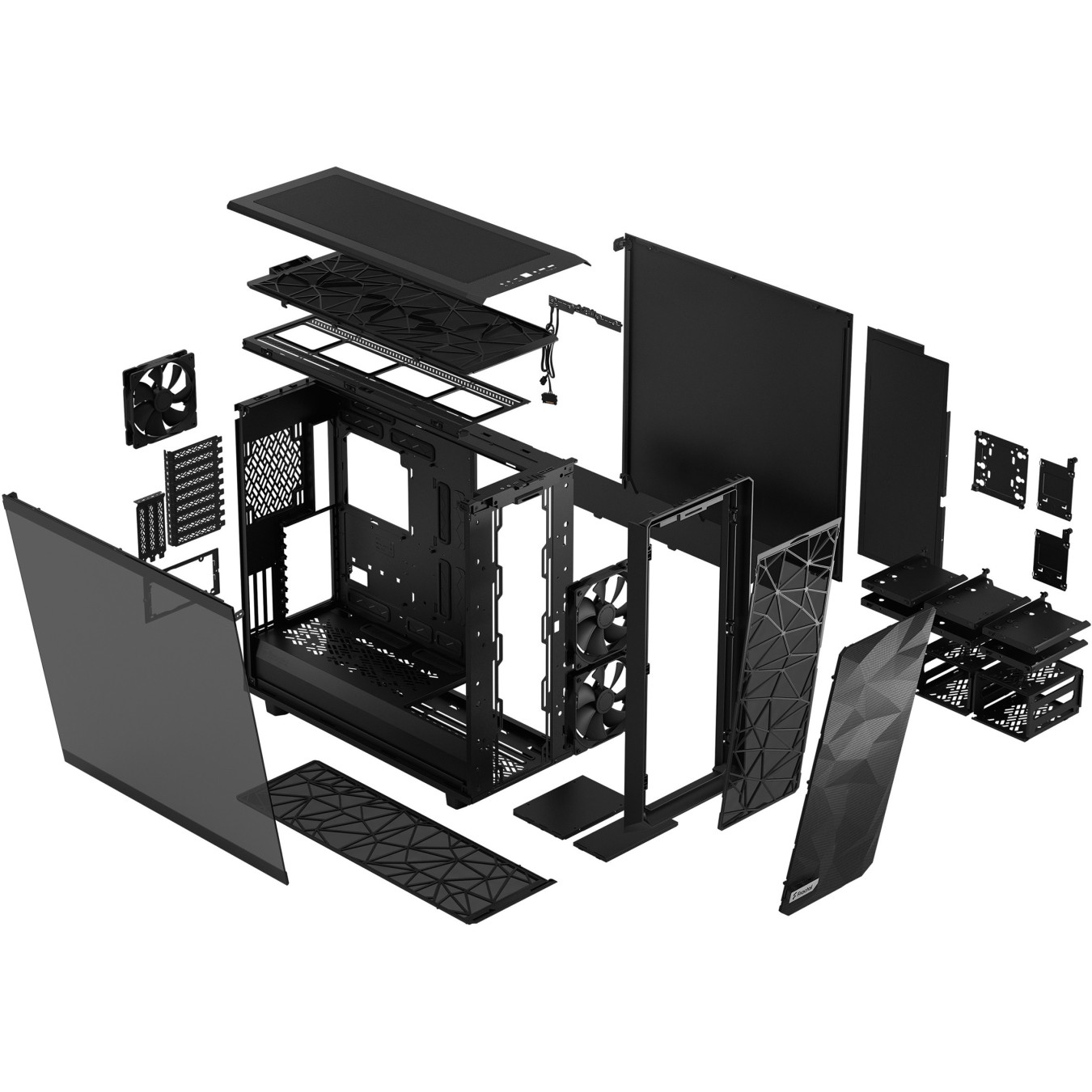 Fractal Design Meshify 2 XL FD-C-MES2X-02 Full Tower Case – E-ATX Black Window | Armenius Store
