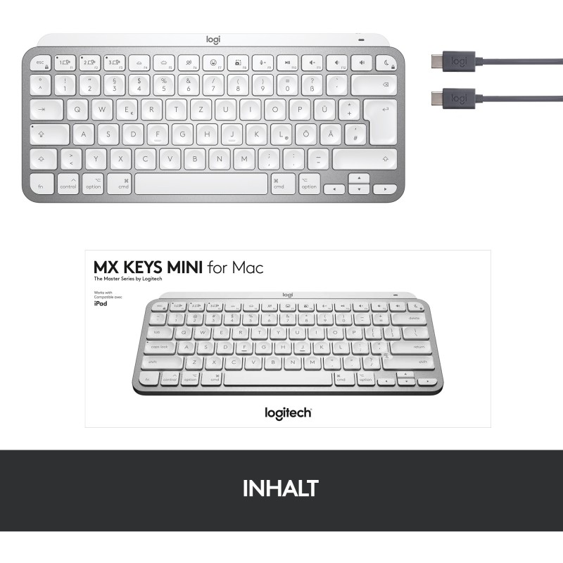 Buy Logitech MX Keys Mini for Mac - Backlit keyboard with macOS legends in Cyprus, Nicosia, Limassol, Larnaka, Pafos
