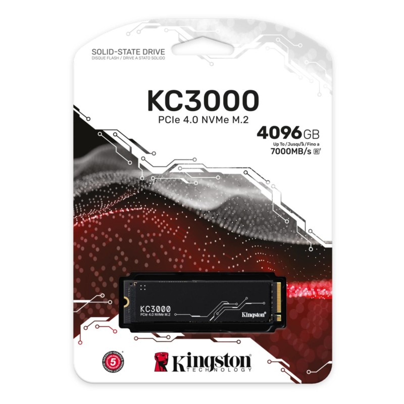 Buy Kingston KC3000 - SKC3000D - 4TB M.2 NVMe PCIe 4.0 SSD (Heatsink) in Cyprus, Nicosia, Limassol, Larnaka, Pafos