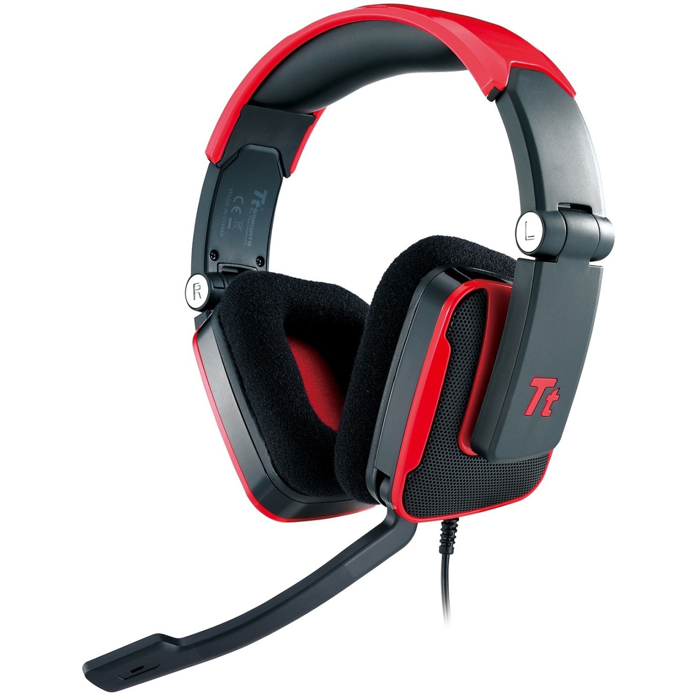Thermaltake TteSPORTS SHOCK - Royal Red - 3.5mm Stereo Over-ear — Buy in Cyprus with Fast Delivery