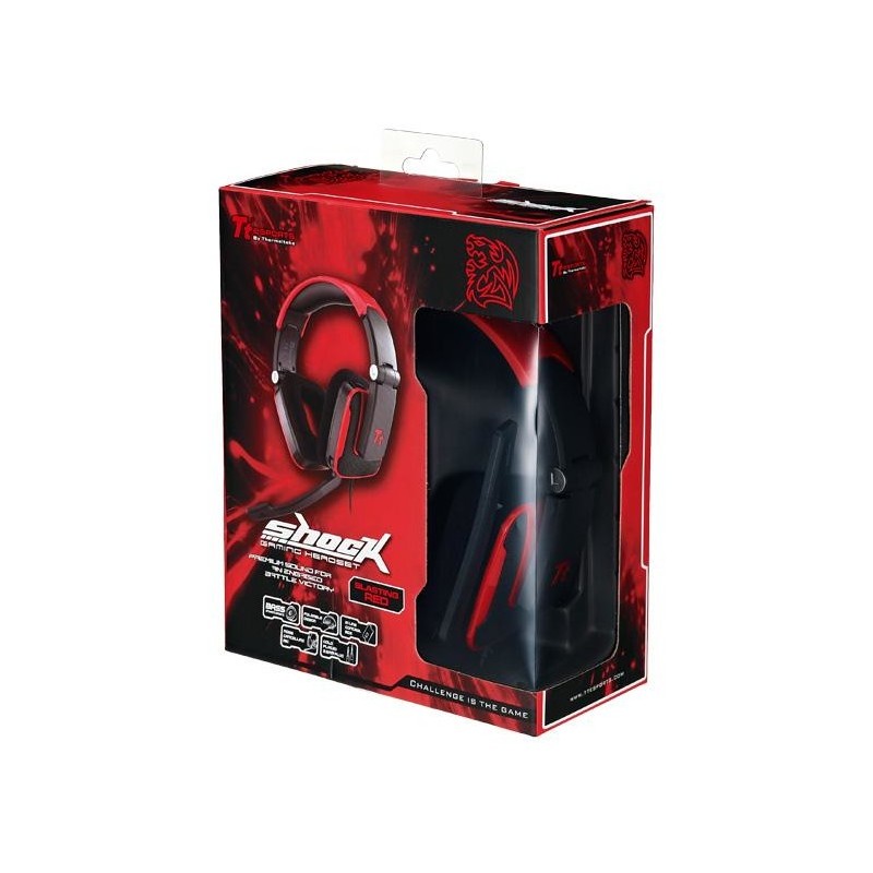 Buy Thermaltake TteSPORTS SHOCK - Royal Red - 3.5mm Stereo Over-ear in Cyprus, Nicosia, Limassol, Larnaka, Pafos