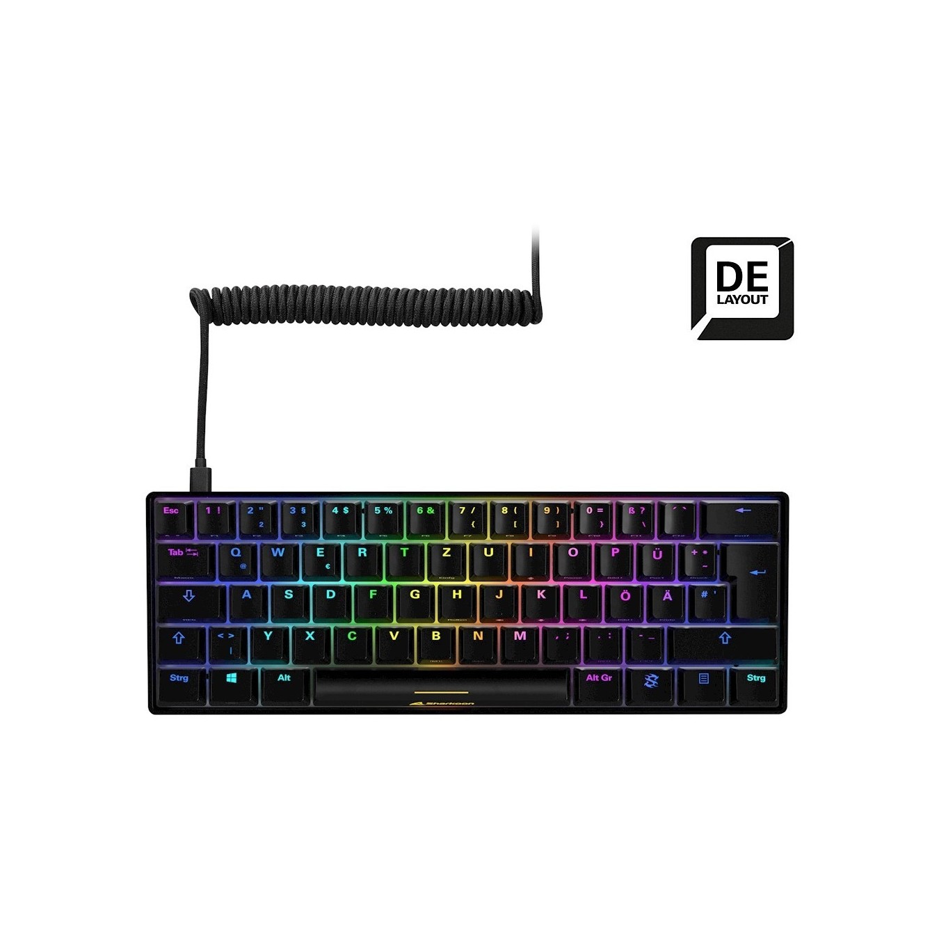 Sharkoon SKILLER SGK50S4 Gaming Keyboard - SGK50S4 - Black-Brown, DE layout — Buy in Cyprus with Fast Delivery
