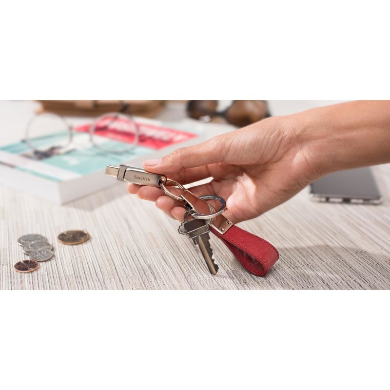 Buy SanDisk Ultra Dual Drive Luxe Type-C - 128GB - USB-C/USB-A - Silver in Cyprus, Nicosia, Limassol, Larnaka, Pafos