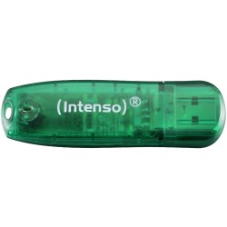 Buy STICK 8GB USB 2.0 Intenso - 3502460 - Rainbow Line Green in Cyprus, Nicosia, Limassol, Larnaka, Pafos