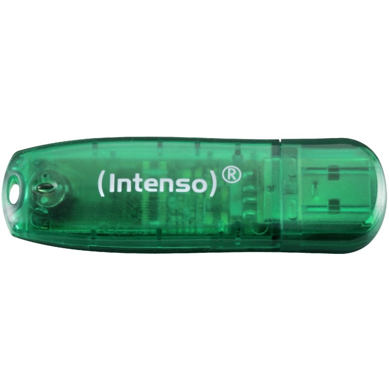 Buy STICK 8GB USB 2.0 Intenso - 3502460 - Rainbow Line Green in Cyprus, Nicosia, Limassol, Larnaka, Pafos