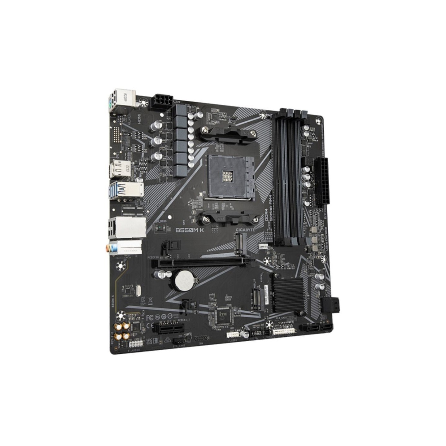 Gigabyte B550M K B550 Micro ATX AM4 Motherboard - 128GB DDR4 PCIe 4.0 (Boxed) — Buy in Cyprus with Fast Delivery
