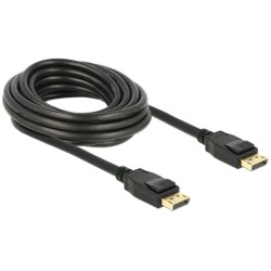 Buy Delock DisplayPort 1.2 Cable DP Male to DP Male 5 m Black 4K - (Color: Black... in Cyprus, Nicosia, Limassol, Larnaka, Pafos