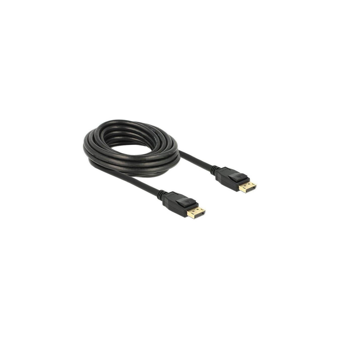 Delock DisplayPort 1.2 Cable DP Male to DP Male 5 m Black 4K - (Color: Black, Length: 5 m, Resolution: 4K)