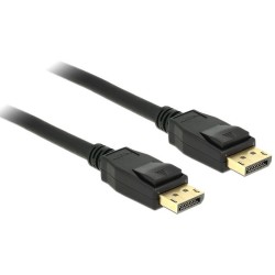 Buy Delock DisplayPort 1.2 Cable DP Male to DP Male 5 m Black 4K - (Color: Black... in Cyprus, Nicosia, Limassol, Larnaka, Pafos