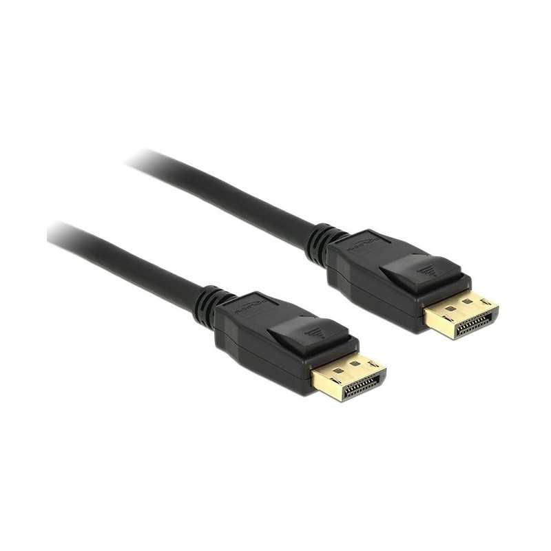Buy Delock DisplayPort 1.2 Cable DP Male to DP Male 5 m Black 4K - (Color: Black... in Cyprus, Nicosia, Limassol, Larnaka, Pafos