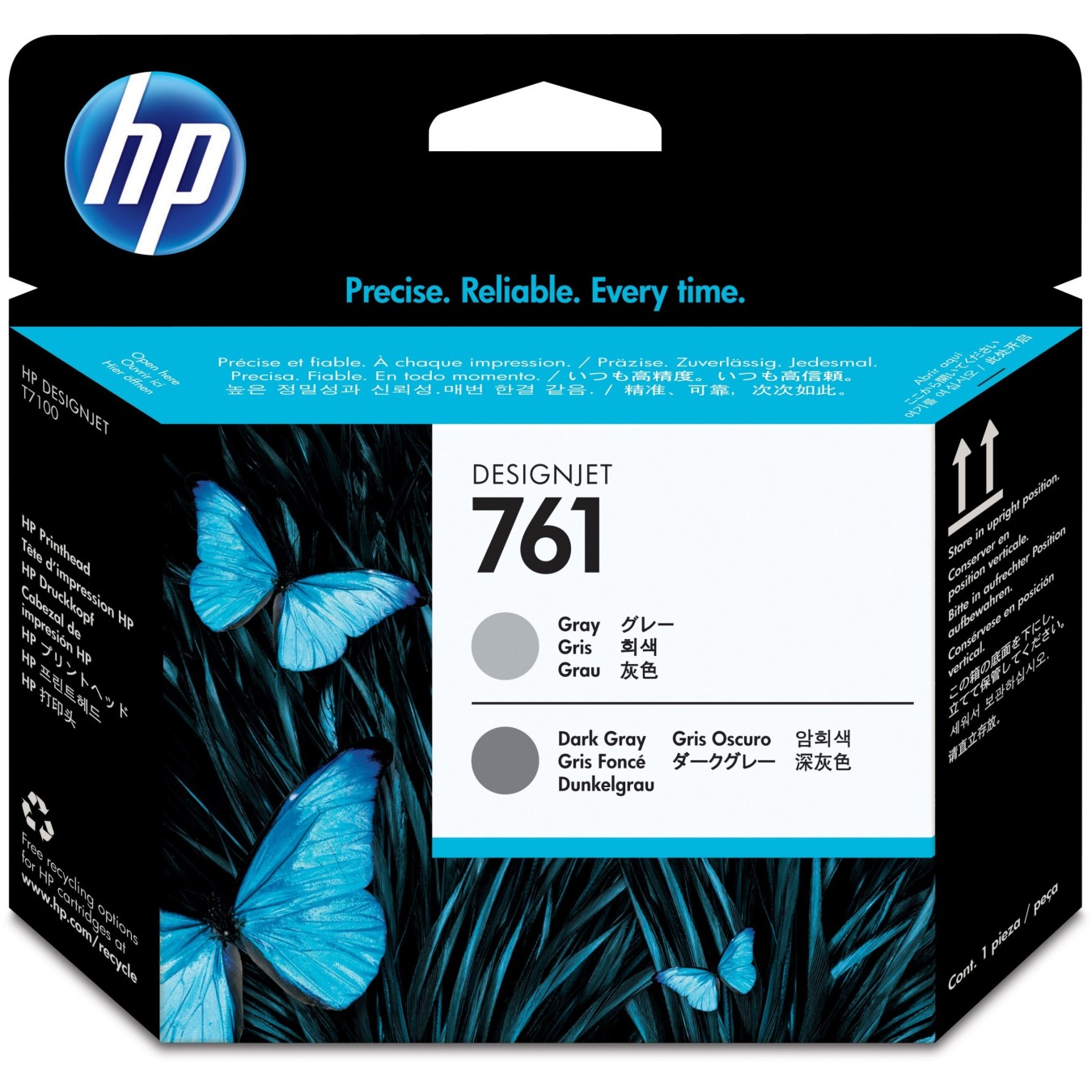 HP 761 Original Printhead - HP 761 - Gray & Dark Gray, Standard Capacity, 1-Pack — Buy in Cyprus with Fast Delivery
