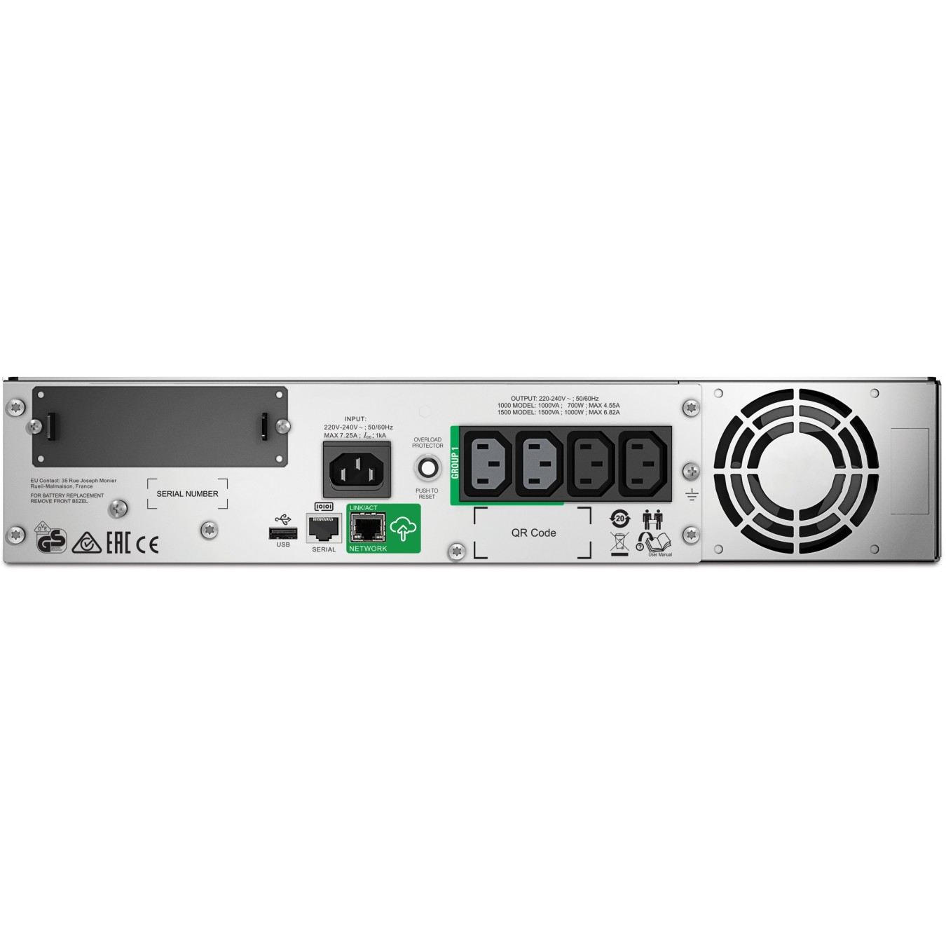 APC Smart-UPS SMT1000RMI2UC - 1000VA, 700W, Rack 2U LCD — Buy in Cyprus with Fast Delivery