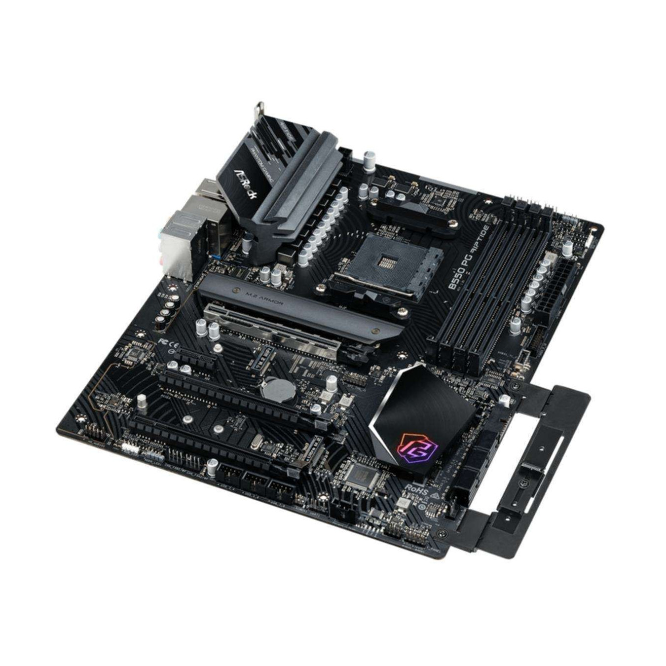 ASRock B550 Phantom Gaming Riptide - AM4 ATX Motherboard - DDR4, 128GB, 2x M.2, 6x SATA, 2.5Gb LAN, HDMI 2.1
