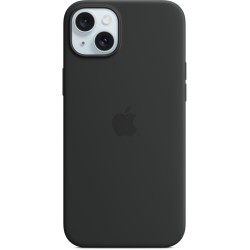 Buy Apple iPhone 15 Plus Silicone Case with MagSafe - Black - Slim in Cyprus, Nicosia, Limassol, Larnaka, Pafos