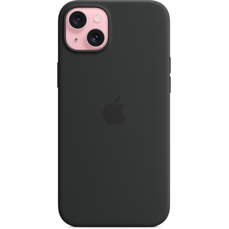 Buy Apple iPhone 15 Plus Silicone Case with MagSafe - Black - Slim in Cyprus, Nicosia, Limassol, Larnaka, Pafos