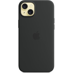 Buy Apple iPhone 15 Plus Silicone Case with MagSafe - Black - Slim in Cyprus, Nicosia, Limassol, Larnaka, Pafos