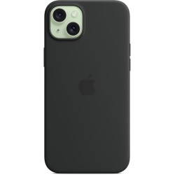 Buy Apple iPhone 15 Plus Silicone Case with MagSafe - Black - Slim in Cyprus, Nicosia, Limassol, Larnaka, Pafos