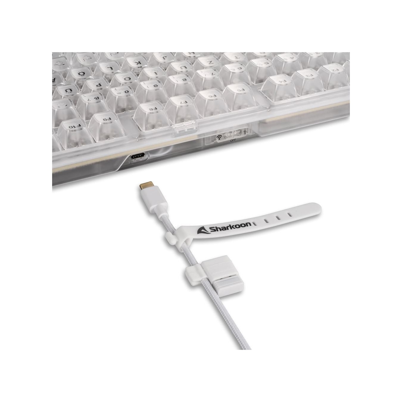Sharkoon Crystal Shark White DE Gaming Keyboard - Characteristics (White) — Buy in Cyprus with Fast Delivery