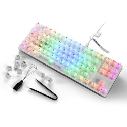 Buy Sharkoon Crystal Shark White DE Gaming Keyboard - Characteristics (White) in Cyprus, Nicosia, Limassol, Larnaka, Pafos