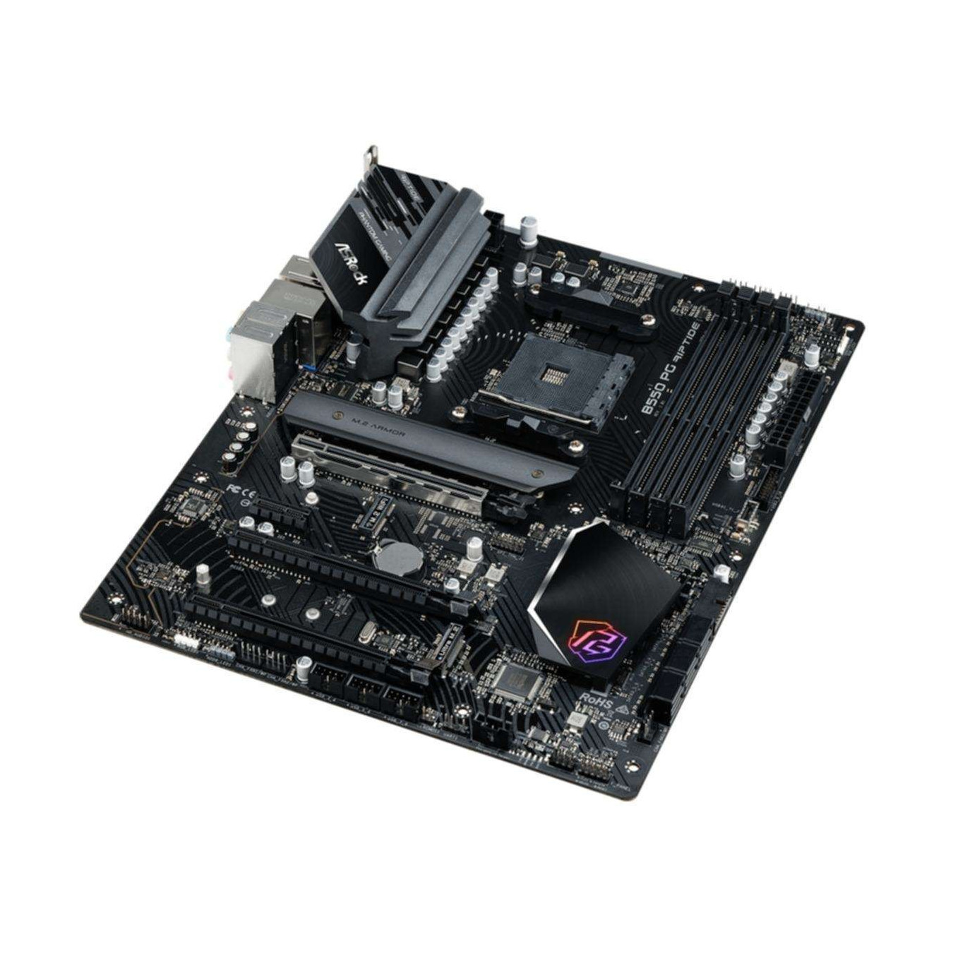 ASRock B550 Phantom Gaming Riptide - AM4 ATX Motherboard - DDR4, 128GB, 2x M.2, 6x SATA, 2.5Gb LAN, HDMI 2.1