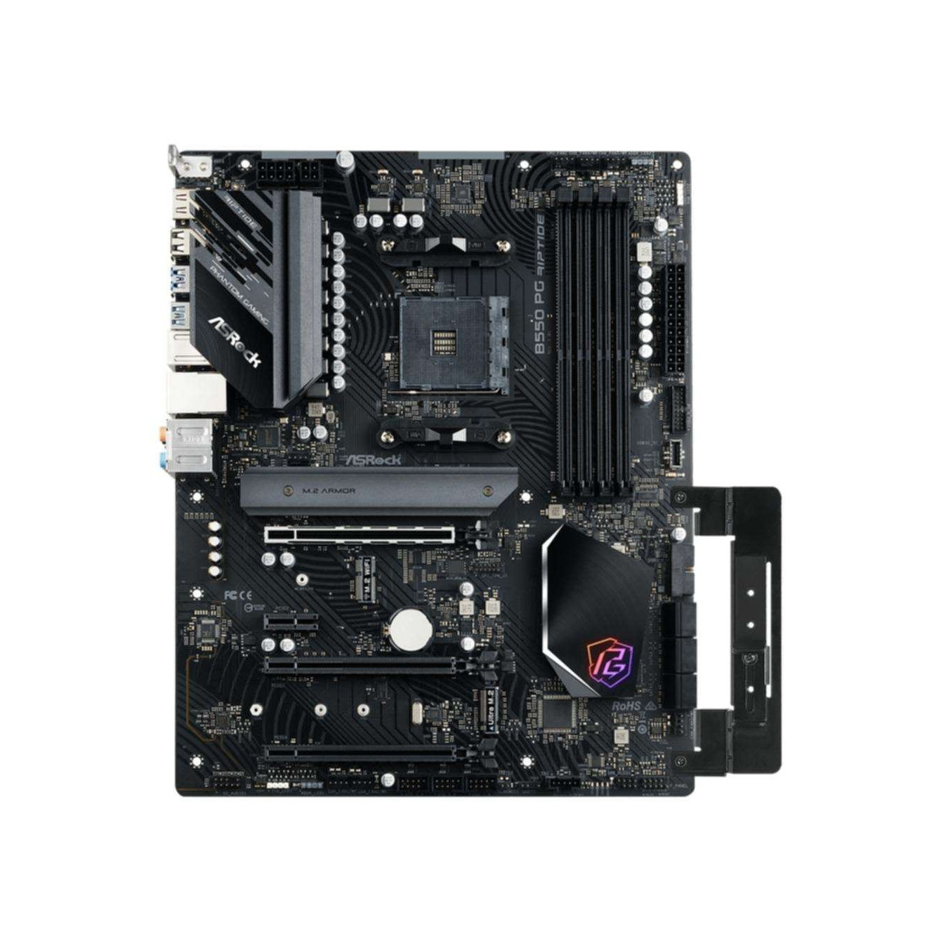 ASRock B550 Phantom Gaming Riptide - AM4 ATX Motherboard - DDR4, 128GB, 2x M.2, 6x SATA, 2.5Gb LAN, HDMI 2.1
