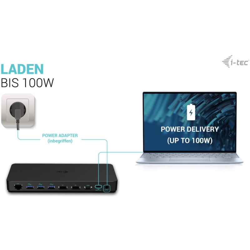 Buy D I-TEC USB-C Gen2 Thunderbolt 3 Docking Station - TB3 Dock in Cyprus, Nicosia, Limassol, Larnaka, Pafos