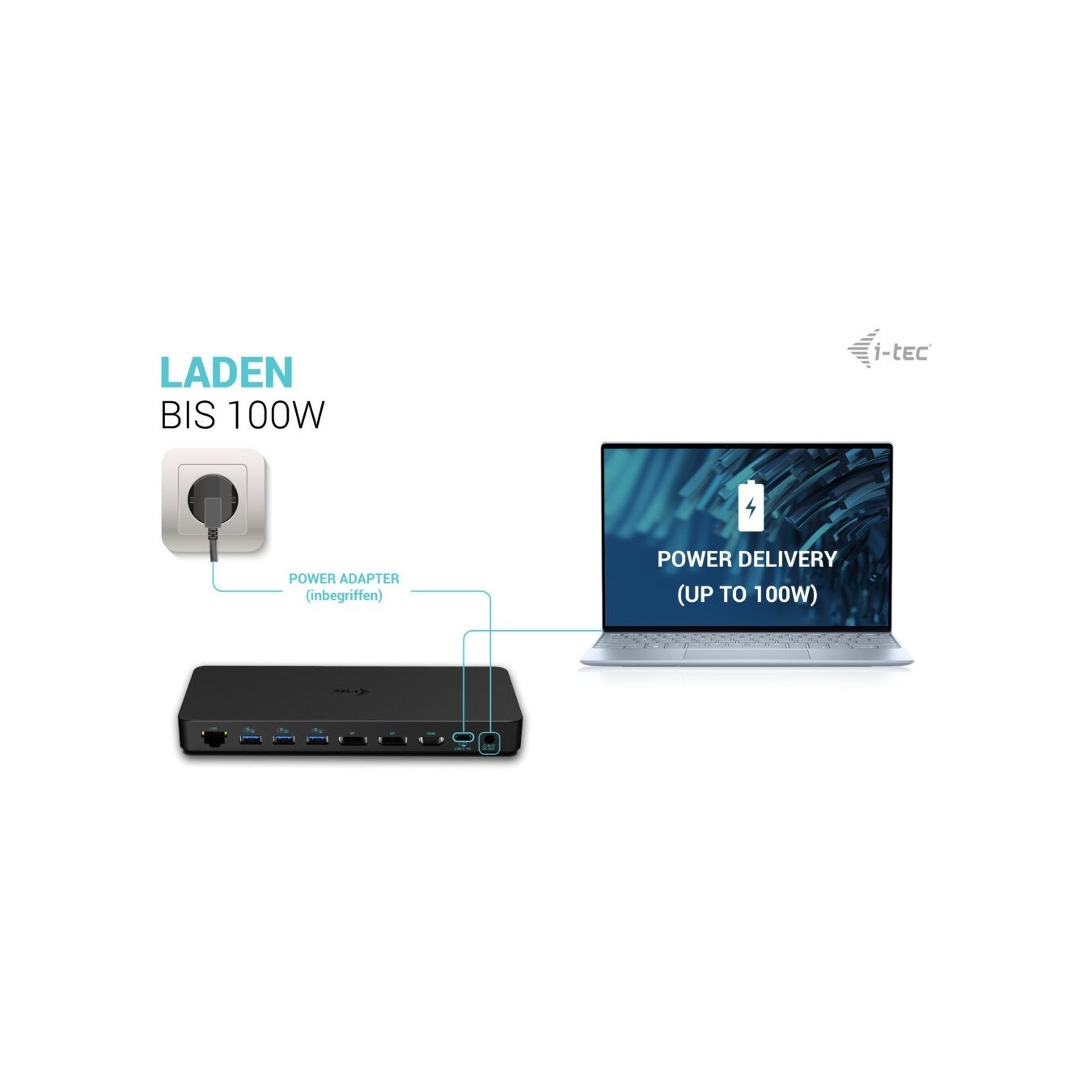 D I-TEC USB-C Gen2 Thunderbolt 3 Docking Station - TB3 Dock — Buy in Cyprus with Fast Delivery
