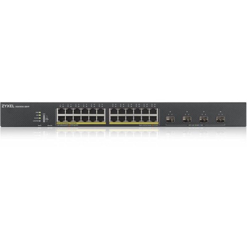 Buy Zyxel 24+4P Switch - XGS1930-28HP - 24 PoE+, 4 SFP, Rackmount, Smart Managed in Cyprus, Nicosia, Limassol, Larnaka, Pafos