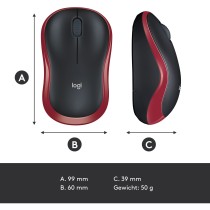 Logitech M185 Wireless Mouse - M185 - Red — Buy in Cyprus with Fast Delivery