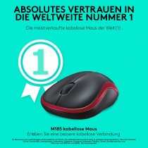 Logitech M185 Wireless Mouse - M185 - Red — Buy in Cyprus with Fast Delivery