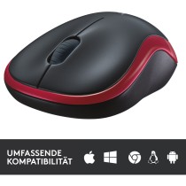 Logitech M185 Wireless Mouse - M185 - Red — Buy in Cyprus with Fast Delivery