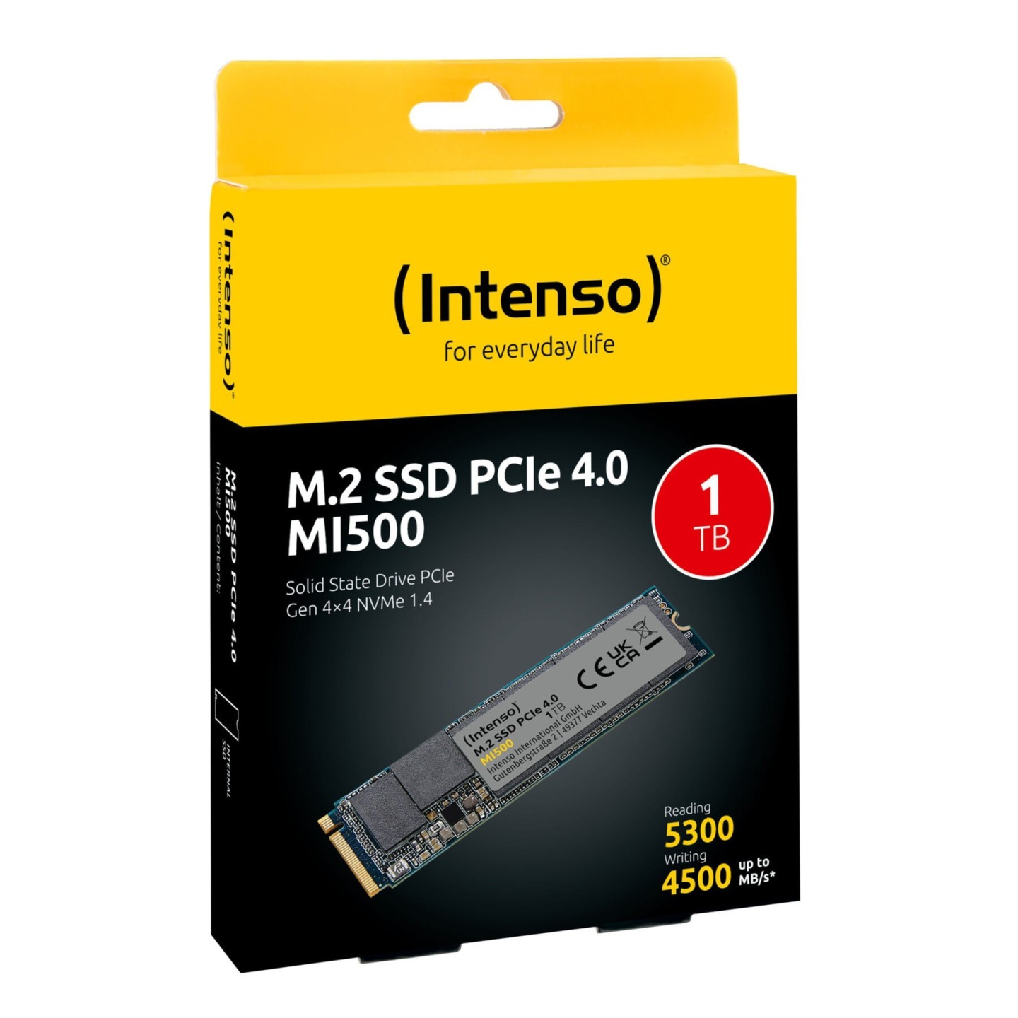 Intenso MI500 1TB M.2 NVMe SSD - PCIe 4.0 x4 5300 MB/s - 3836460 (Boxed) — Buy in Cyprus with Fast Delivery