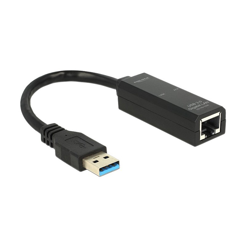 Buy DeLock USB 3.0 to Gigabit LAN (ST-BU) Adapter Black - ST-BU - USB 3.0, Gigab... in Cyprus, Nicosia, Limassol, Larnaka, Pafos