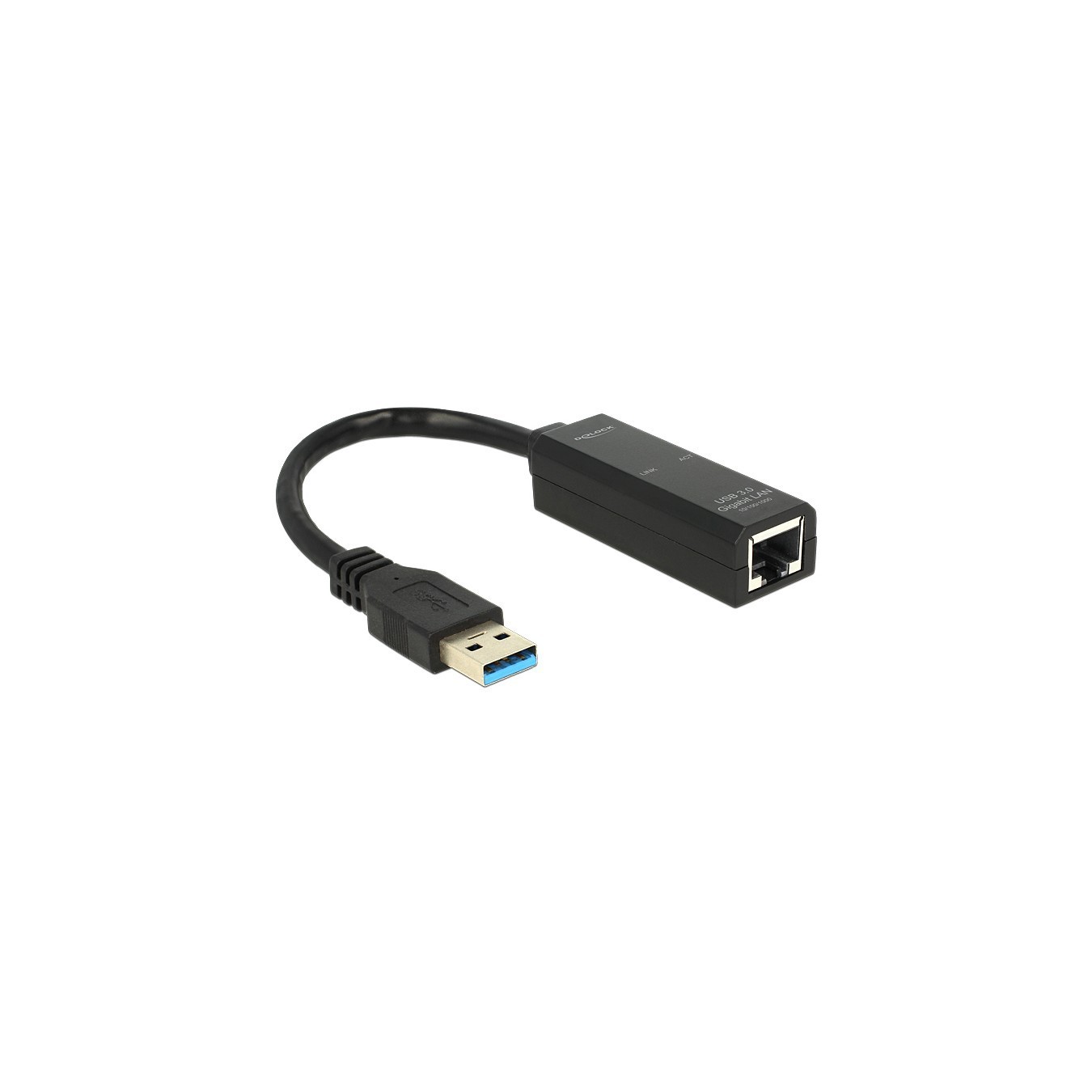 DeLock USB 3.0 to Gigabit LAN (ST-BU) Adapter Black - ST-BU - USB 3.0, Gigabit Ethernet — Buy in Cyprus with Fast Delivery