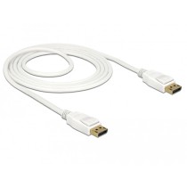 Delock DisplayPort 1.2 Cable - DP Plug to DP Plug - 4K 60 Hz - 1.5 m - White — Buy in Cyprus with Fast Delivery