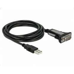 Buy DELOCK USB 2.0 Type-A to Serial RS-232 DB9 Adapter - 3 m Cable in Cyprus, Nicosia, Limassol, Larnaka, Pafos