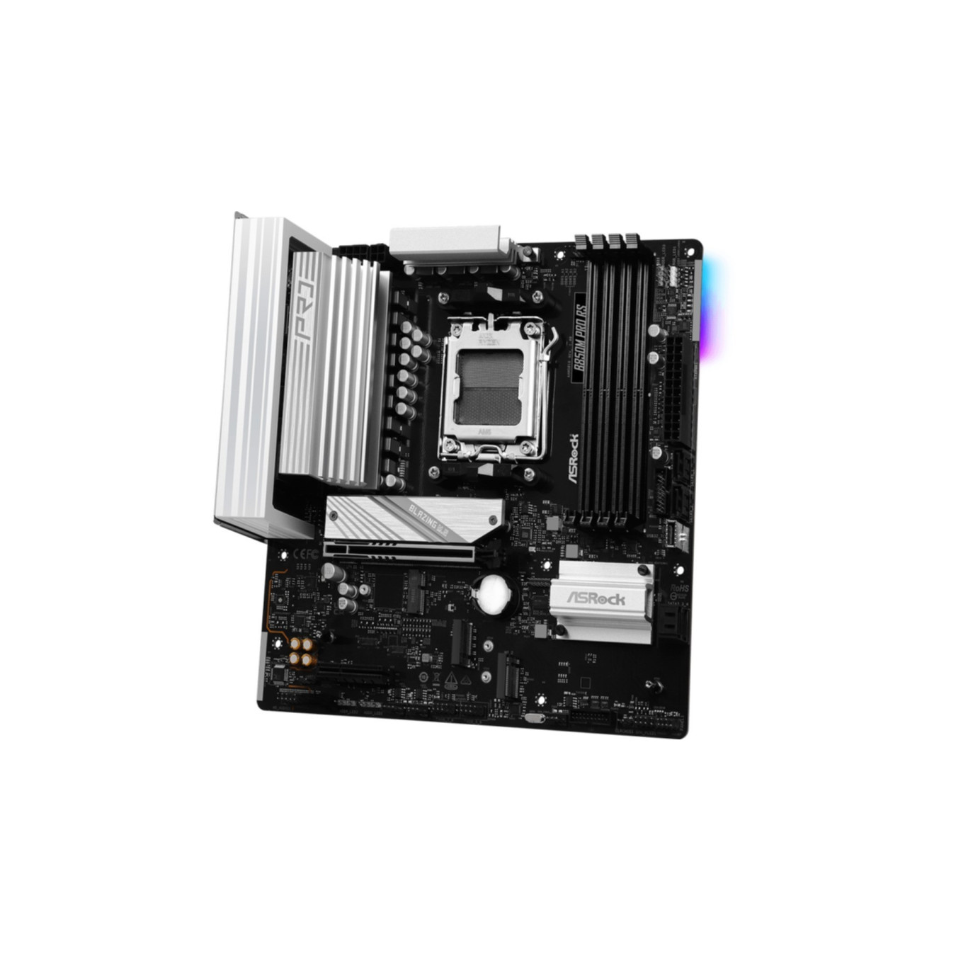 ASRock B850M Pro RS - B850M Pro RS - AM5 microATX, DDR5, 256GB, PCIe 5.0, HDMI 2.1, 2.5GbE, Black