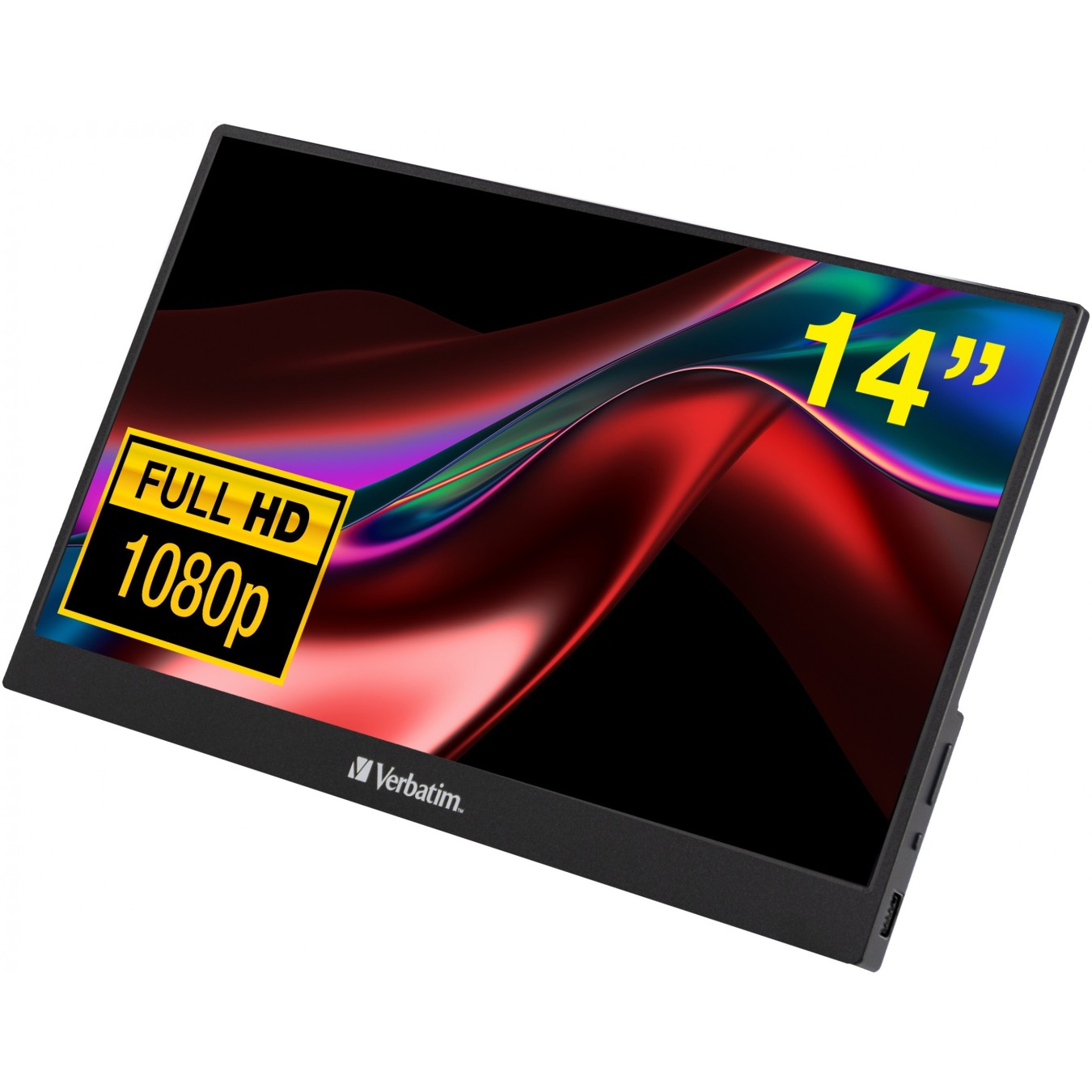 Verbatim PM-14 Portable Monitor - PM-14 - 14-inch Full HD 1080p, Slim and Lightweight — Buy in Cyprus with Fast Delivery
