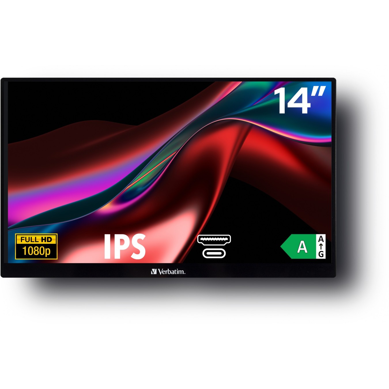 Verbatim PM-14 Portable Monitor - PM-14 - 14-inch Full HD 1080p, Slim and Lightweight — Buy in Cyprus with Fast Delivery