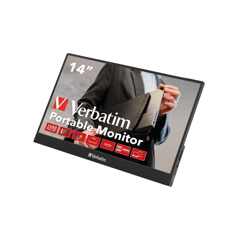 Buy Verbatim PM-14 Portable Monitor - PM-14 - 14-inch Full HD 1080p, Slim and Li... in Cyprus, Nicosia, Limassol, Larnaka, Pafos