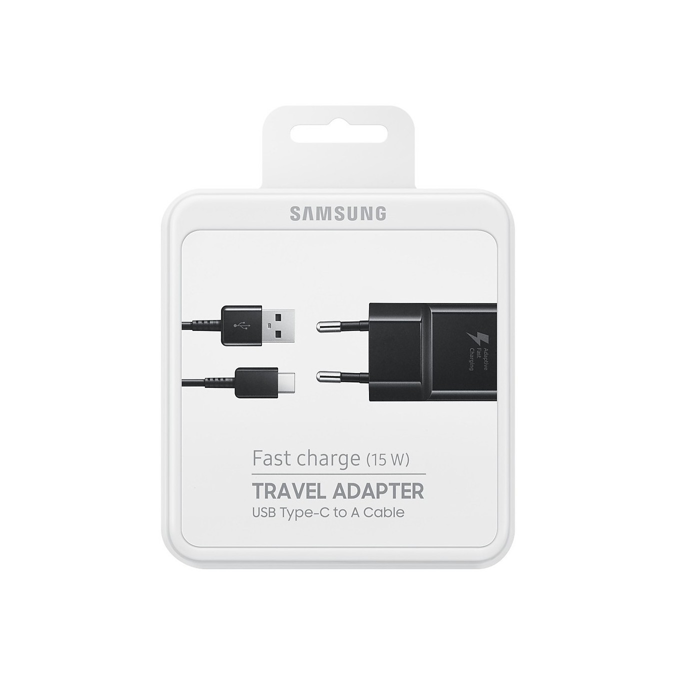 Samsung 15W USB-C Fast Charger Power Adapter - Black, 1.5 m Cable — Buy in Cyprus with Fast Delivery