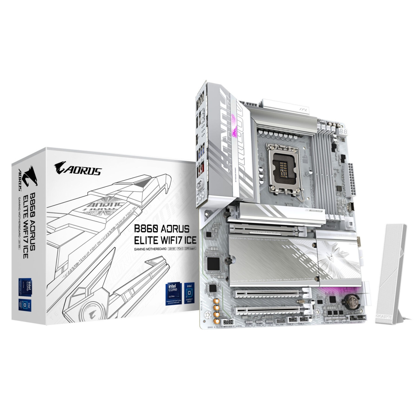 GIGABYTE GA-B860 A ELITE WF7 ICE - LGA 1851 Socket, ATX, DDR5, 256GB Max — Buy in Cyprus with Fast Delivery