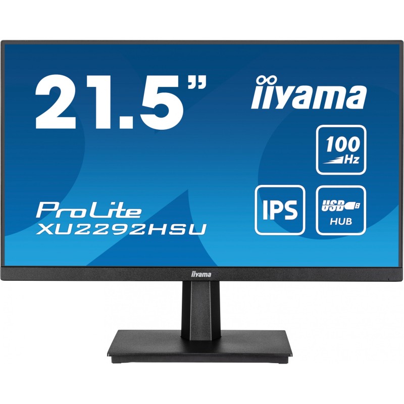 Buy IIYAMA 21.5-inch IPS Monitor - XU2292HSU-B6 - Black, 16:9, HDMI/DP/USB in Cyprus, Nicosia, Limassol, Larnaka, Pafos