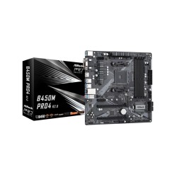 Buy ASRock B450M Pro4 R2.0 - Micro-ATX AM4 Motherboard - 128GB DDR4, Dual M.2, U... in Cyprus, Nicosia, Limassol, Larnaka, Pafos