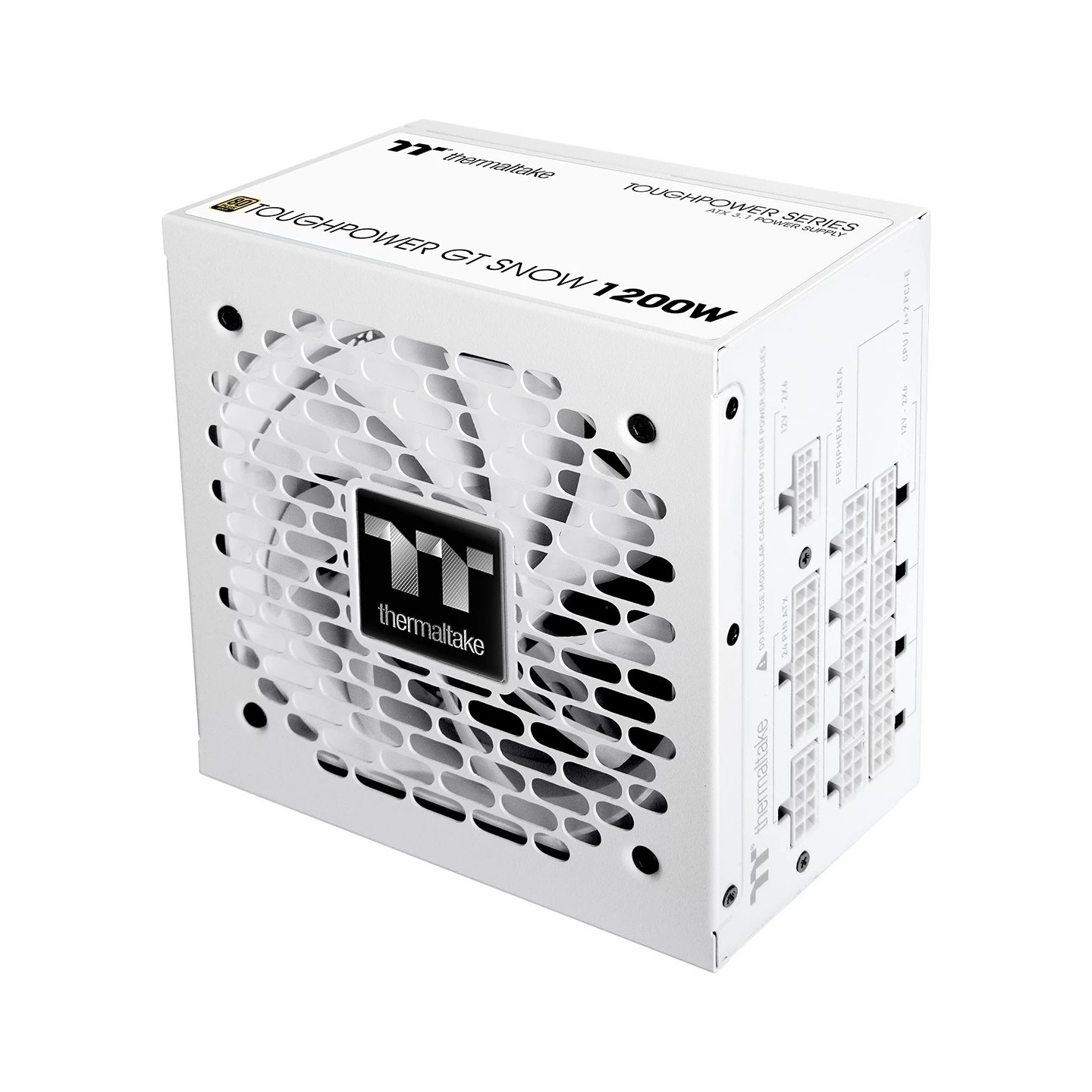Thermaltake Toughpower GT 1200W Snow - ATX3.1 80+ Gold Fully Modular Power Supply - PS-TPT-1200FNFAG*-W (Boxed)