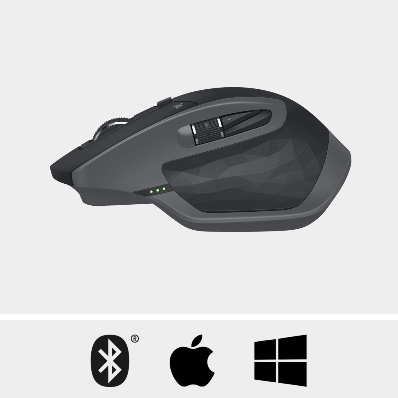Logitech MX Master 2S - MX Master 2S - Graphite, Wireless Ergonomic Mouse, Bluetooth & 2.4 GHz